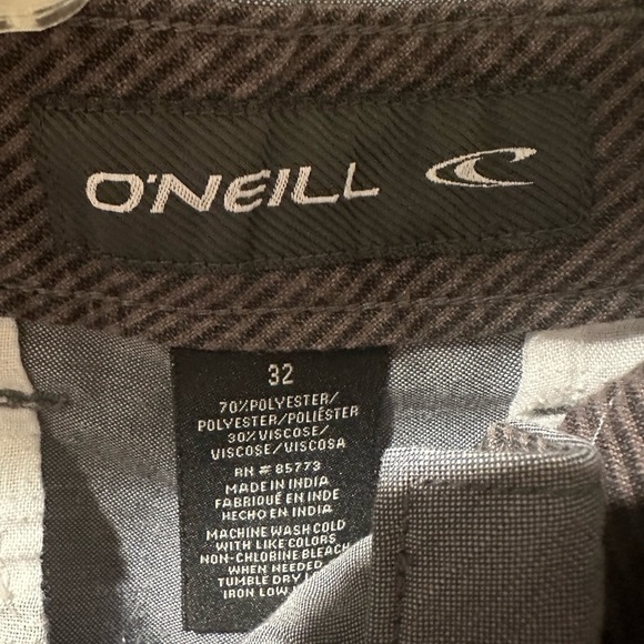 O’Neill chino gray relaxed shorts size‎ 32 - Picture 2 of 8